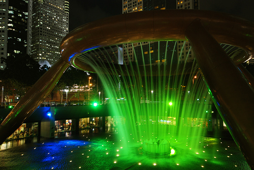 Du lịch Singapore - ghé tham Fountain Of Wealth